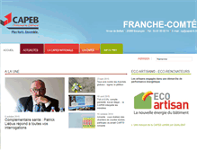 Tablet Screenshot of franchecomte.capeb.fr