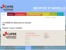 Tablet Screenshot of 54.capeb.fr