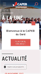 Mobile Screenshot of 30.capeb.fr